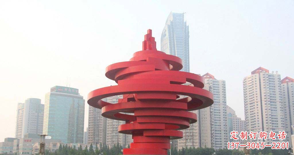 沧州广场不锈钢火炬雕塑