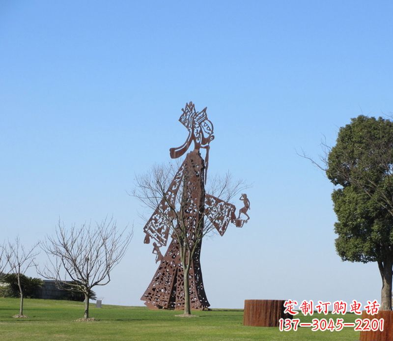 沧州全新不锈钢艺术皮影戏雕塑