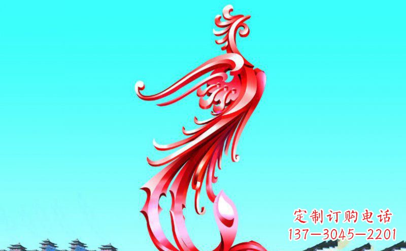 沧州广场凤凰不锈钢雕塑