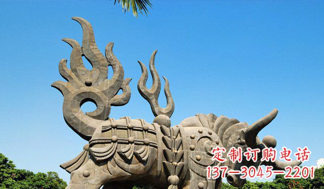 沧州铜牛雕塑,精致美观的热带雕塑