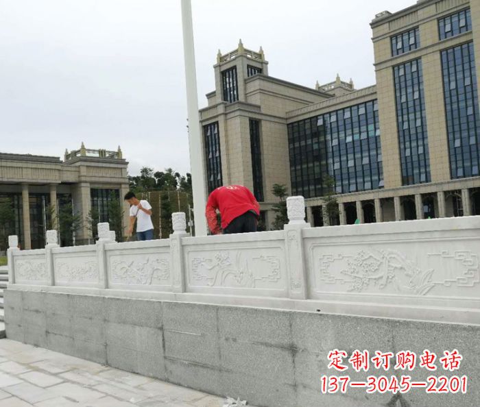 沧州广场景观大理石栏板雕塑 (2)