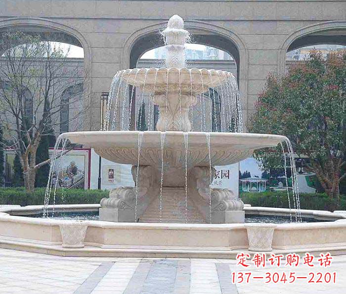沧州广场景观大型喷泉石雕
