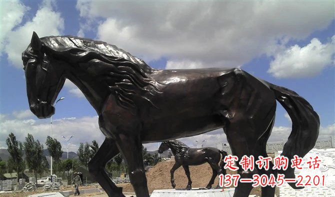 沧州广场马动物铜雕 (3)