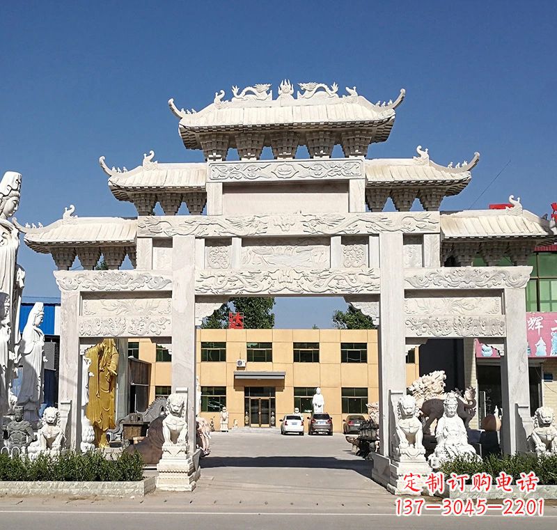 沧州广场石雕牌坊:品质卓越的牌坊雕塑