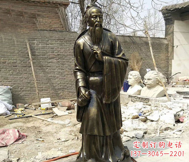 沧州传承医德耀中华——华佗铜雕