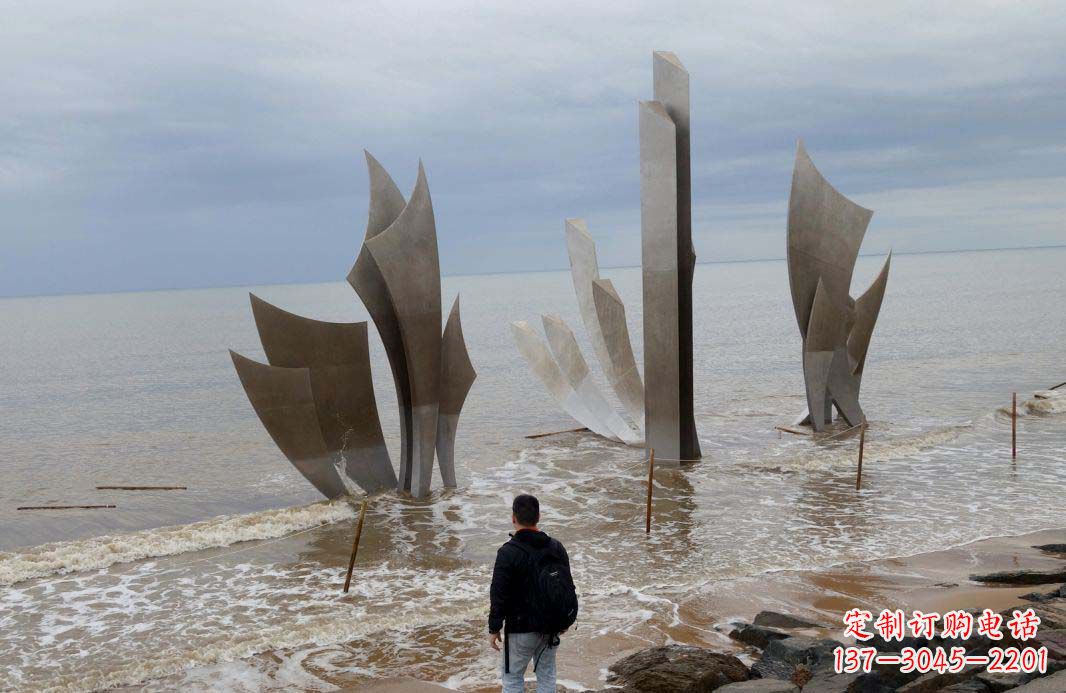 沧州海洋船帆雕塑——送给宁静海滩的时刻