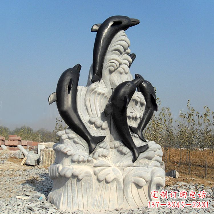 沧州中领雕塑公司推出一款新的艺术品——海豚石…