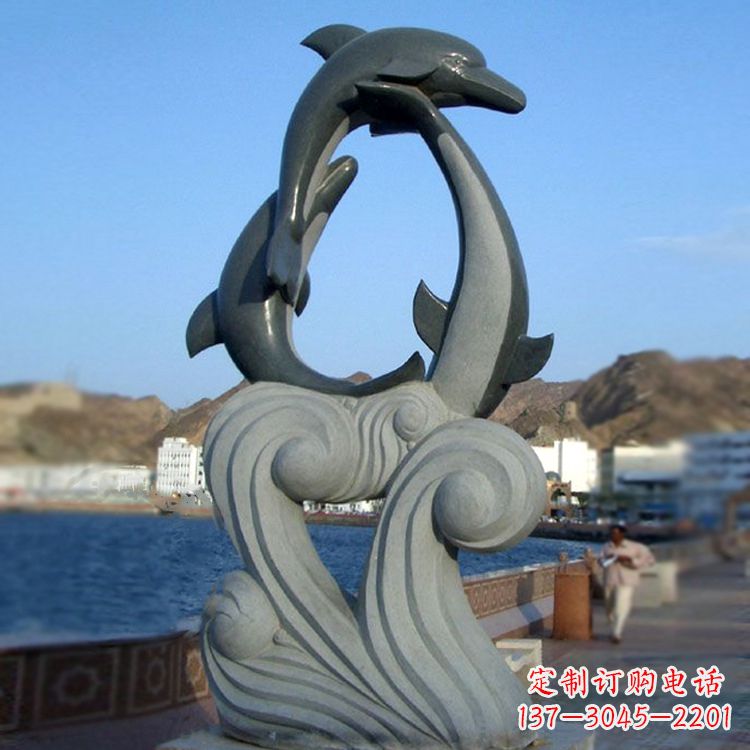 沧州欣赏海豚石雕塑的美丽