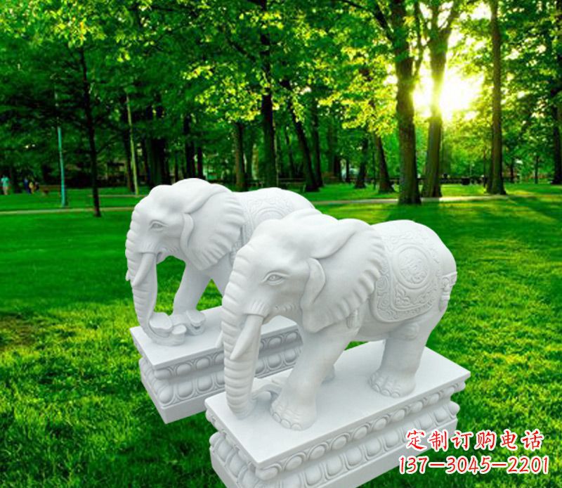 沧州山水万古传统招财大象雕塑