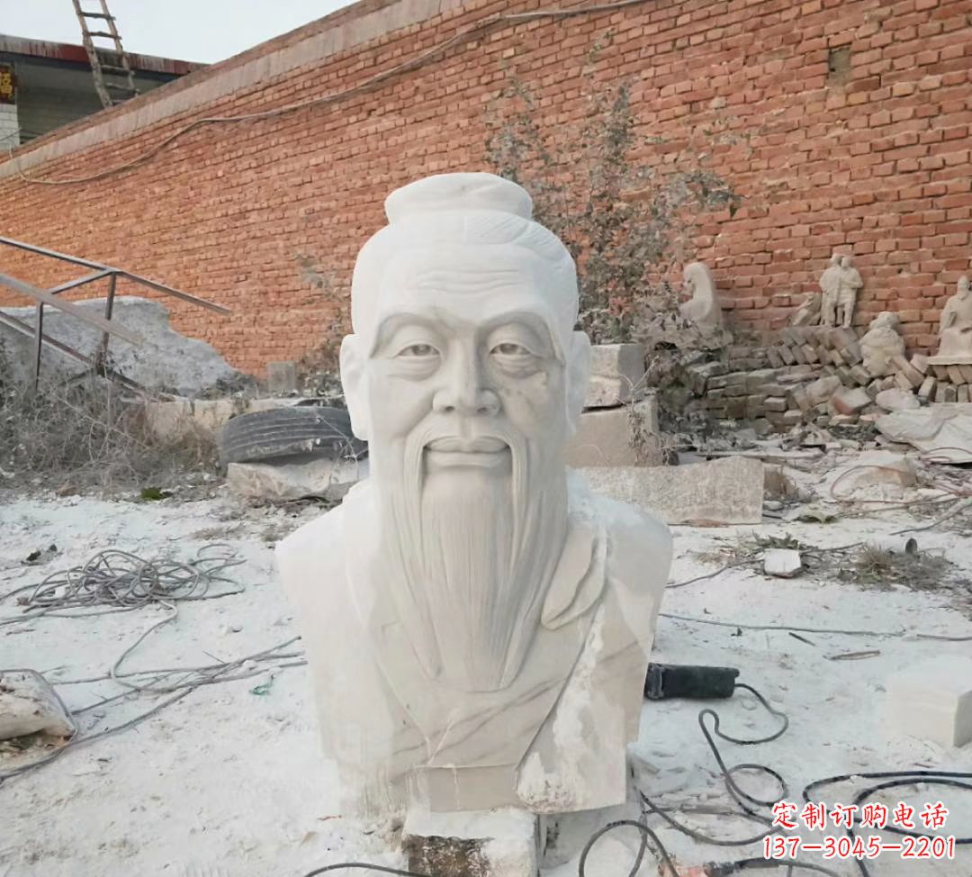 沧州汉白玉孔子雕塑校园烈士名人石雕