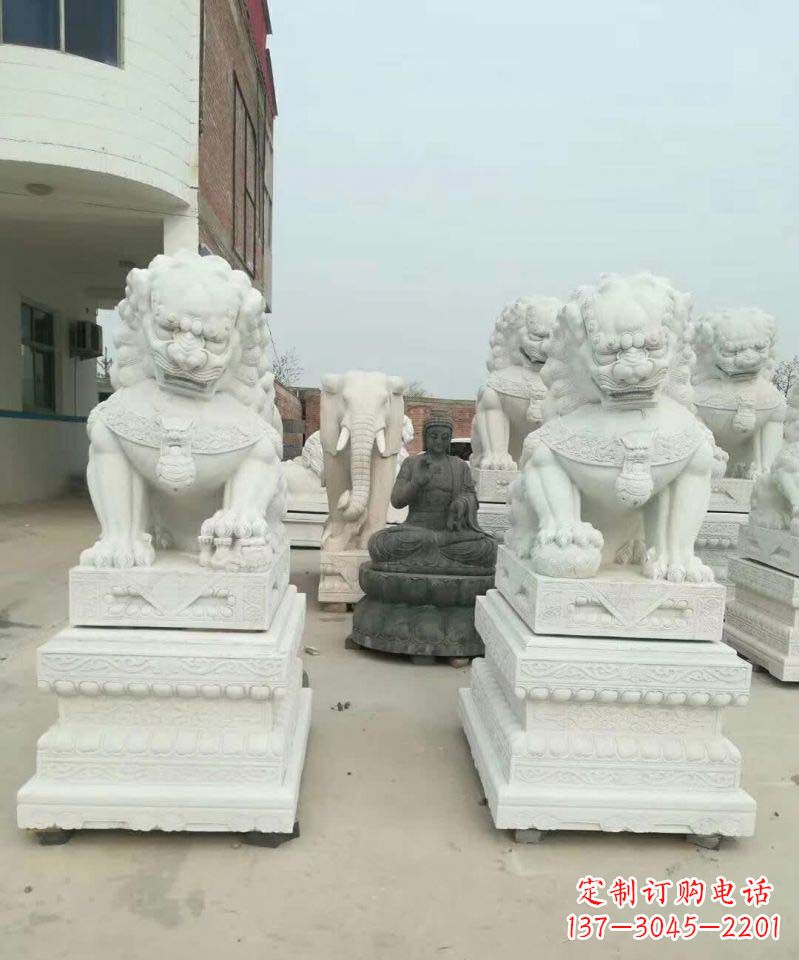 沧州精美狮子雕塑,复古典雅高贵