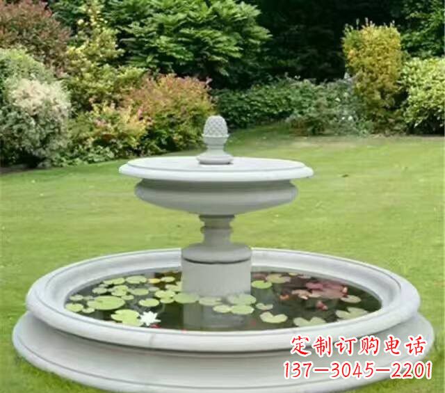 沧州紫罗兰汉白玉喷泉雕塑