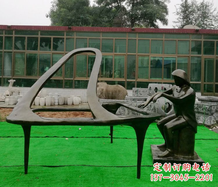沧州精美钢琴雕塑,完美结合实用性与艺术美感