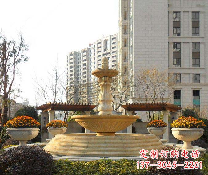 沧州多层喷泉石雕,一个非凡的视觉盛宴