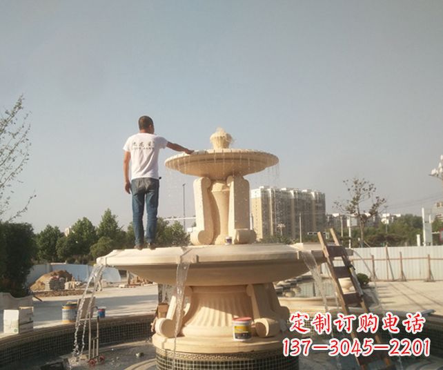 沧州艺术喷泉石雕,实现室外屋顶空间美化