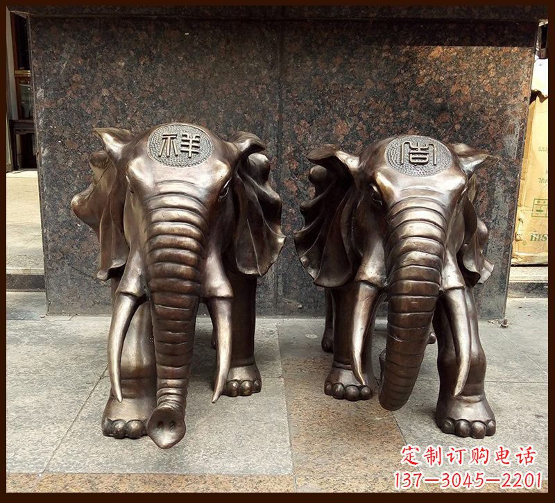 沧州传承文化铸就完美雕塑——吉祥大象铜雕