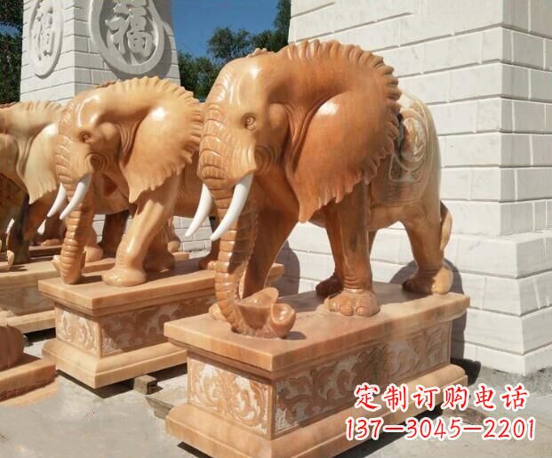 沧州象征吉祥及如意的大象雕塑