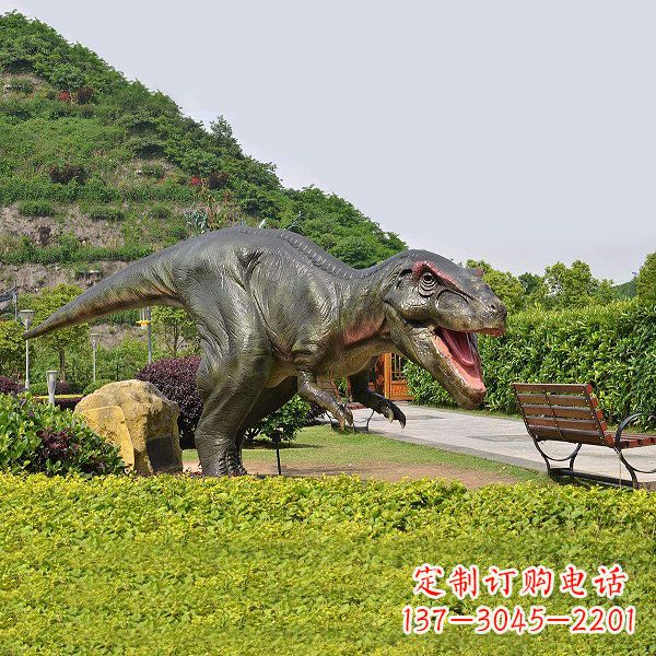 沧州精美玻璃钢制霸王龙雕塑