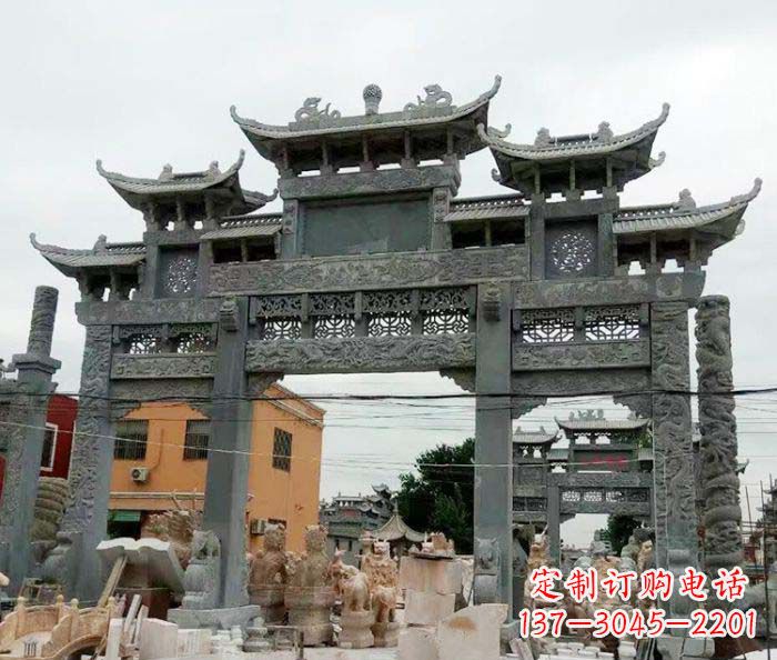 沧州石雕牌坊,精致雕塑让你完美点缀