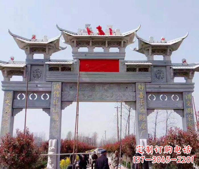沧州传承经典,尊崇古风:牌坊石雕