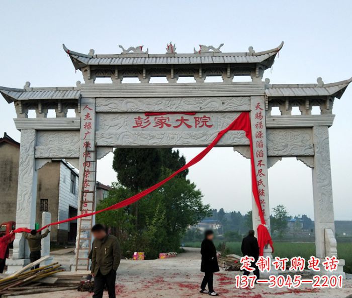 沧州中领雕塑:牌坊石雕精美纷呈