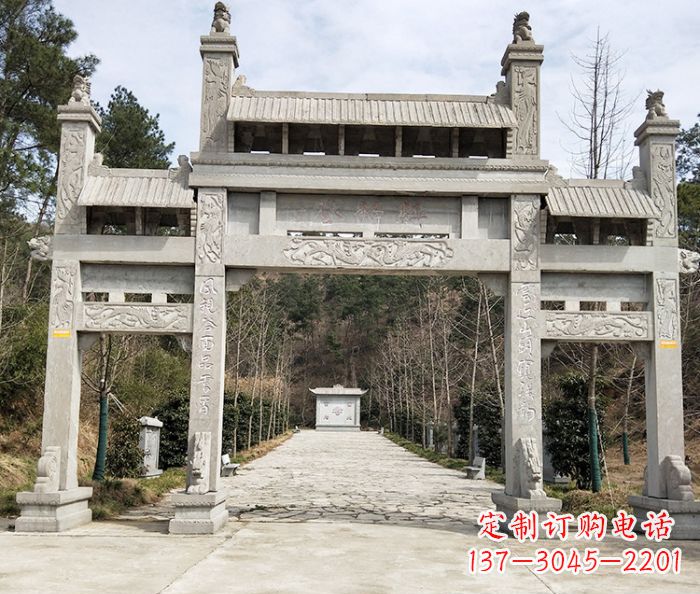 沧州中领雕塑定制牌坊石雕