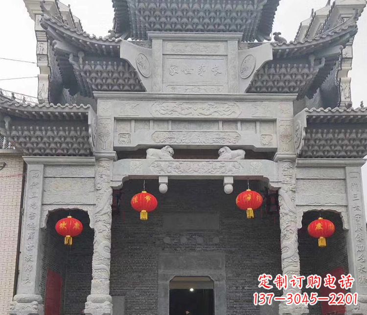 沧州中领雕塑:专业定制牌坊石雕
