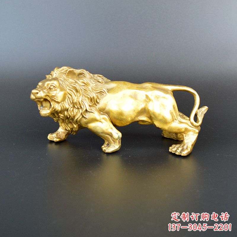 沧州鎏金西洋狮子雕塑