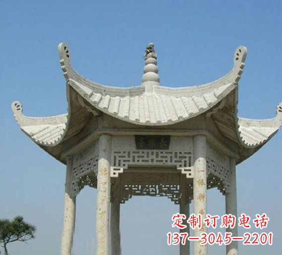 沧州领雕塑-凉亭石雕定制厂家