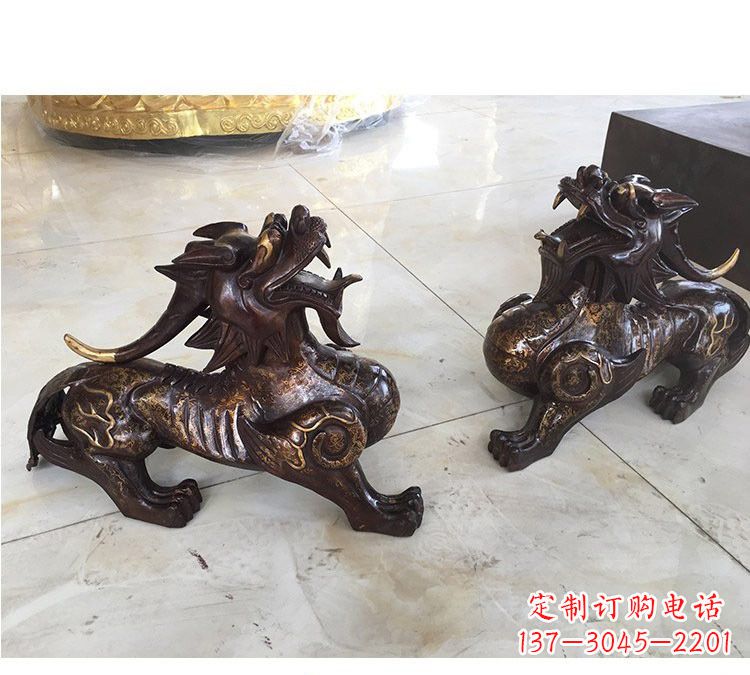 沧州浙江中领雕塑:高质量貔貅铜雕像