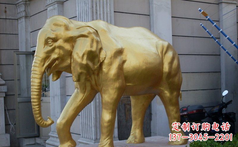沧州中领雕塑:精美的大象铜雕