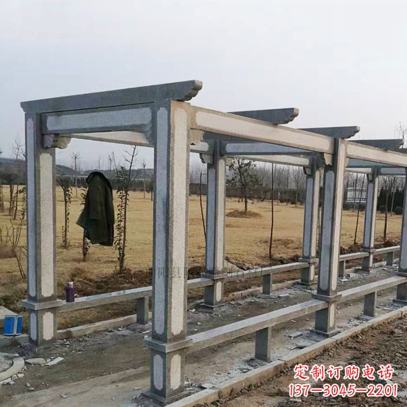 沧州青石花架雕塑是由技艺精湛的艺术家设计并制…