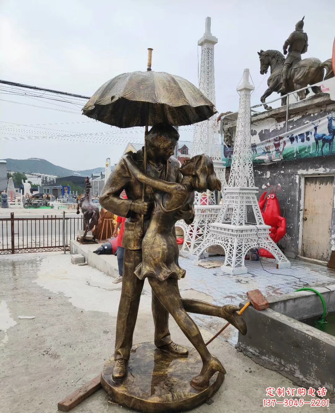沧州真爱永恒,浪漫情侣铜雕塑