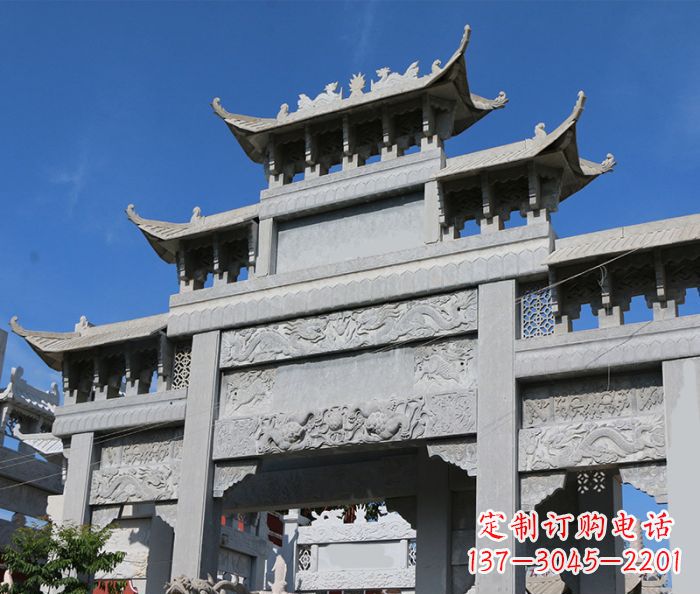 沧州定制牌坊石雕,纪念无价的美好记忆