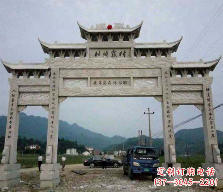 沧州三门牌坊石雕：细节讲究处处把精雕细琢