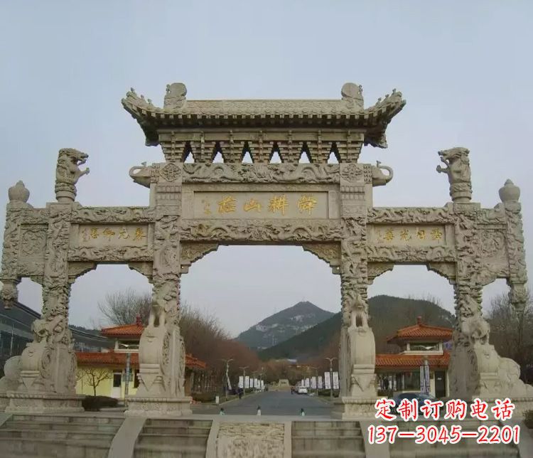 沧州铭刻美好时光,中领雕塑牌坊石雕