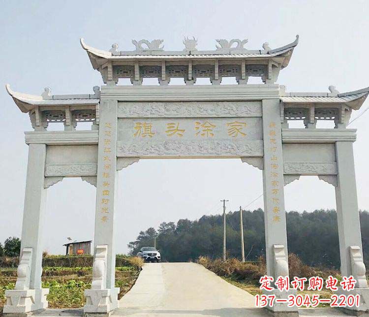 沧州三门牌坊石雕——精美雕塑,缔造传承