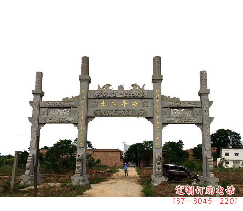 沧州三门牌坊石雕——传承古文化风韵