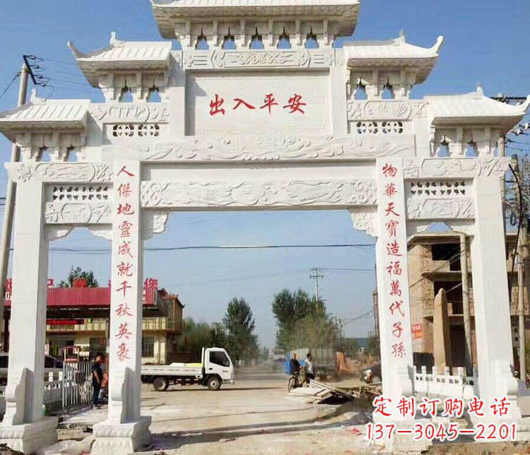 沧州三门石牌坊石雕艺术