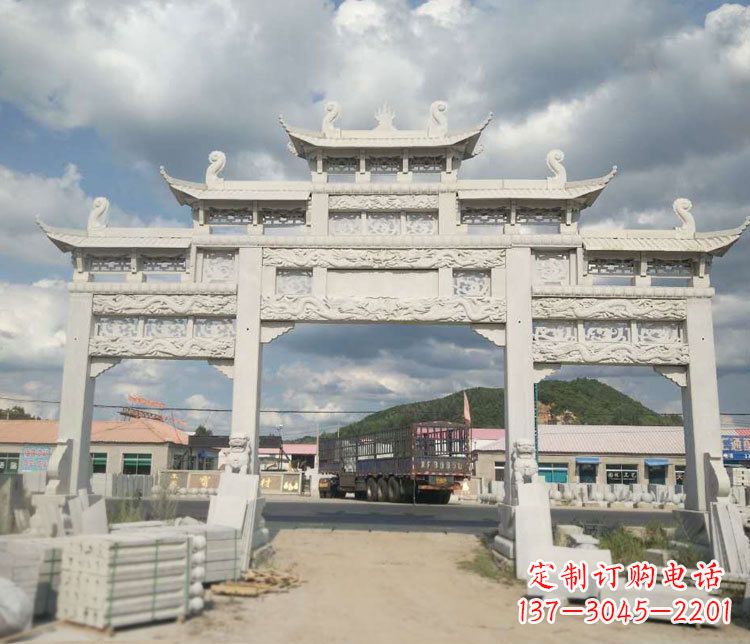 沧州精美大理石牌坊石雕——给您的家园增添优雅气质