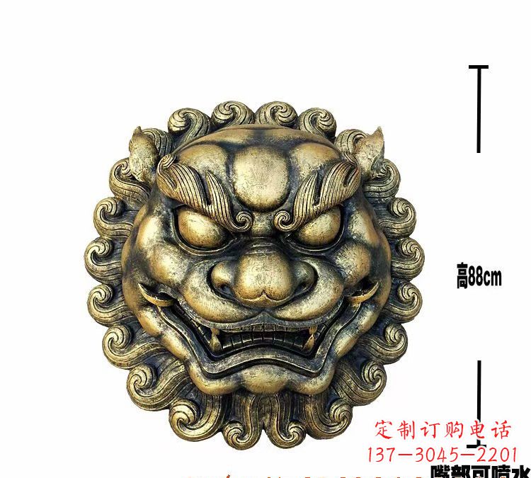 沧州领雕品质狮子头铜雕