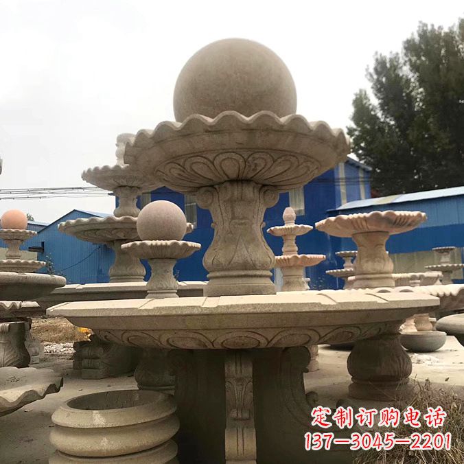 沧州拥有祥和之美的玉石风水球雕塑