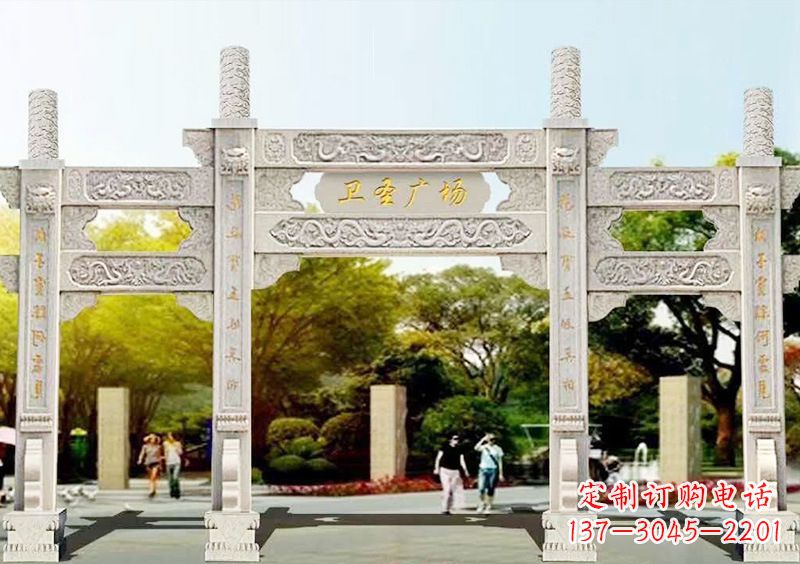 沧州石雕牌坊雕塑,尊贵而独特