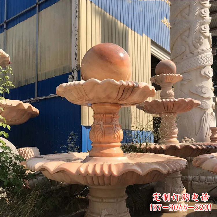 沧州石雕五福临门风水球