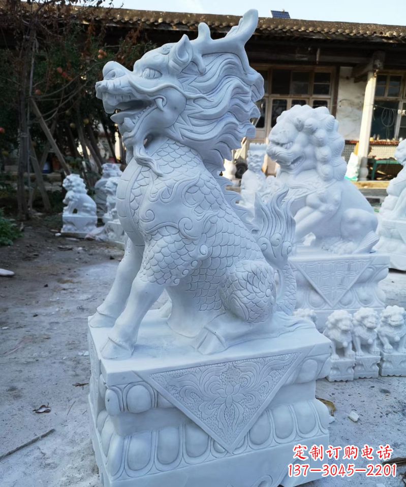 沧州石雕镇宅麒麟动物雕塑