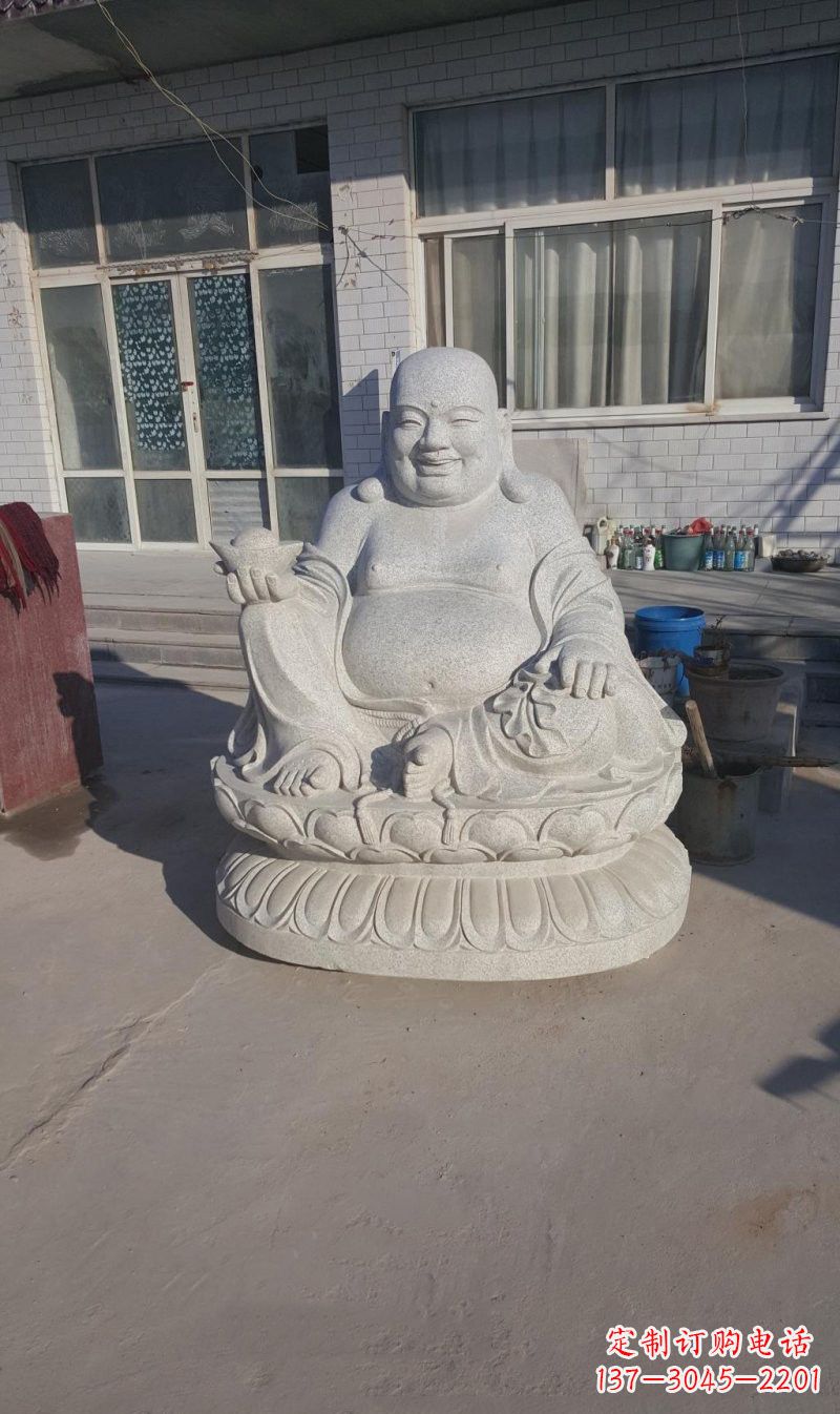 沧州石雕坐式弥勒佛