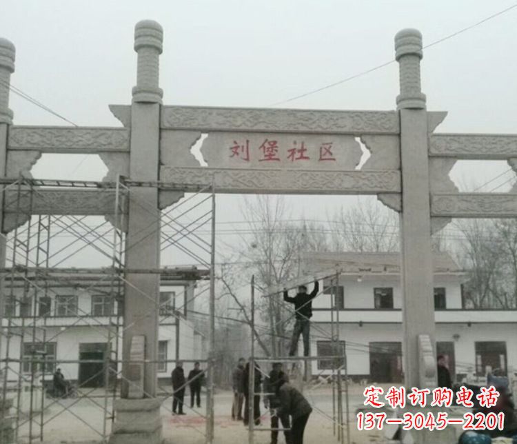 沧州石牌坊道路石雕