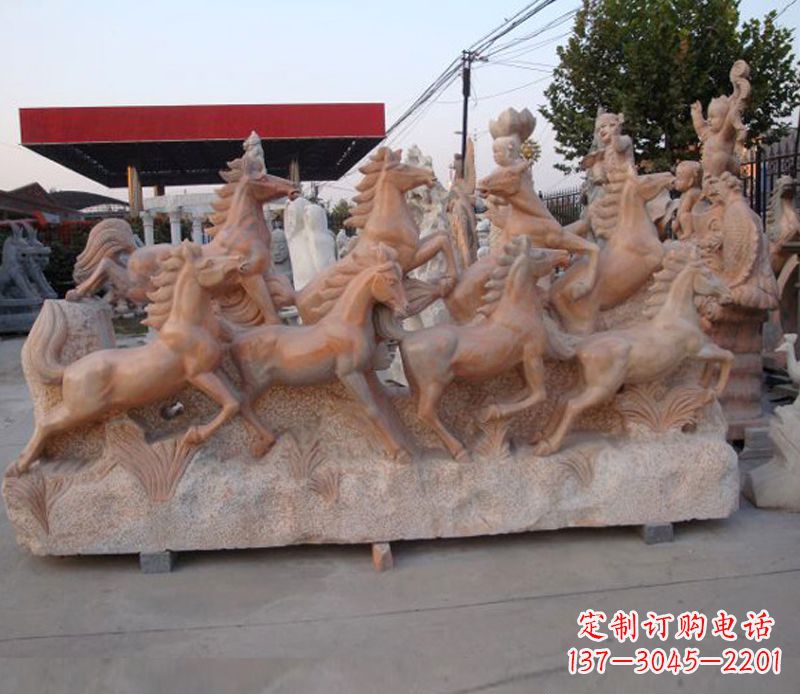 沧州石头奔马雕塑