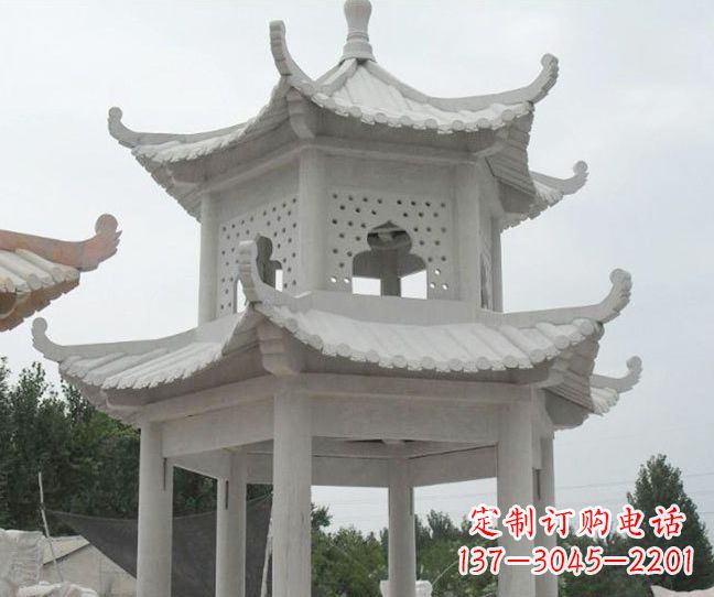 沧州双层大理石凉亭石雕