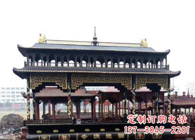 沧州双层方形铜香炉